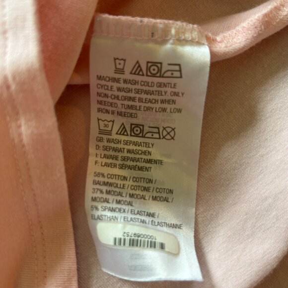 Isaac Mizrahi Live Womens Light Pink Tunic Top Sz 3X Short Sleeve Flounce Bottom - Picture 5 of 5